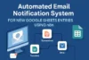 Automated Email Notification System for New Google Sheets Entries using n8n