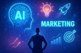 Unveiling AI's Power in Predictive Marketing - Futuristic, inspiring image with AI elements and marketing theme