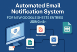 Automated Email Notification System for New Google Sheets Entries using n8n